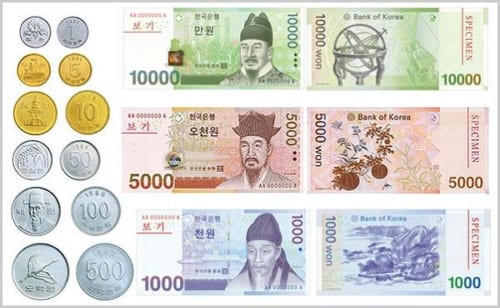1 Won bằng bao nhiêu tiền Việt Nam, tỷ giá Won hôm nay la bao nhiêu? 